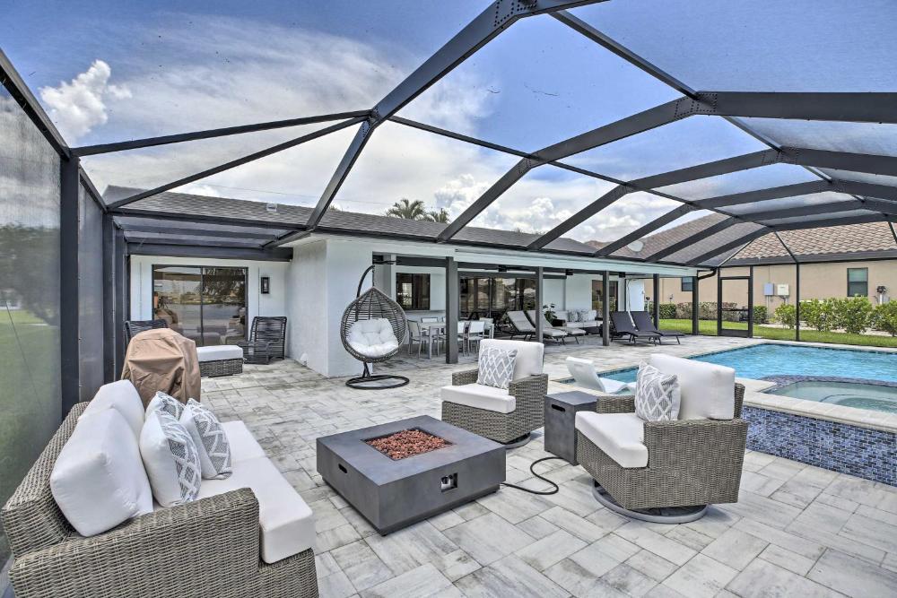 Canal-Front Cape Coral Home Pool and Patio